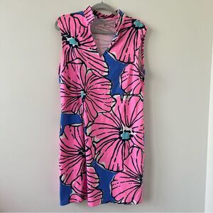 Mahi Gold dress blue pink xl plus size fashion coastal preppy beachy